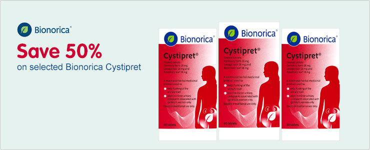 Save fifty percent on Cystipret